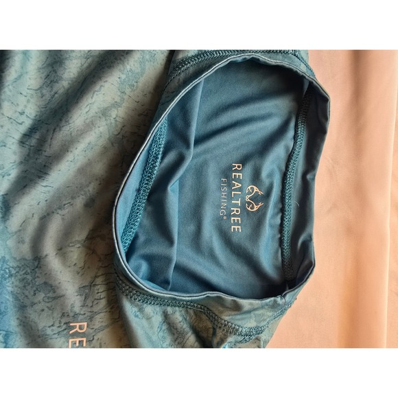 Realtree Fishing Performance Shirt Mens 2XL Long Sleeve‎ Camo Blue - Picture 3 of 6